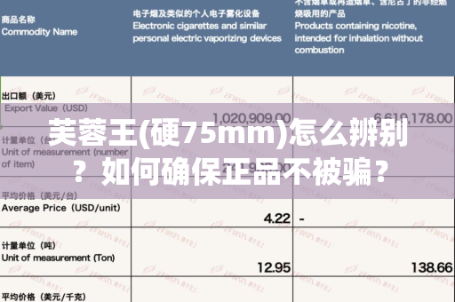 芙蓉王(硬75mm)怎么辨别？如何确保正品不被骗？